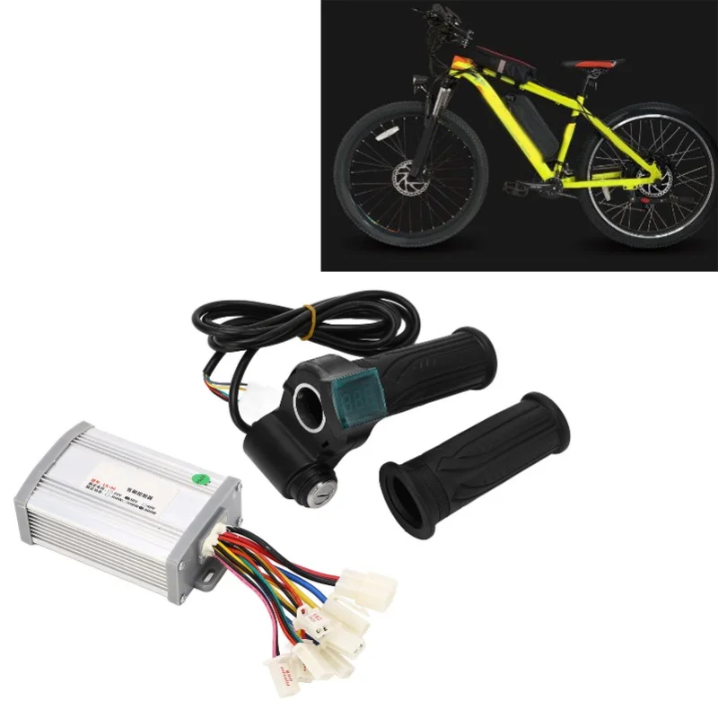

Bike Motor Controller Kit 36V 800W Throttle Power Display Stable Brush Motor Controller For DIY Conversion