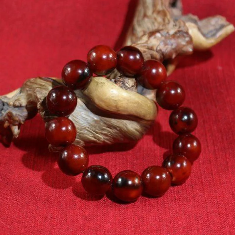 

Мужской браслет из рога с буддийскими бусинами ручной работы Yak Handicraft