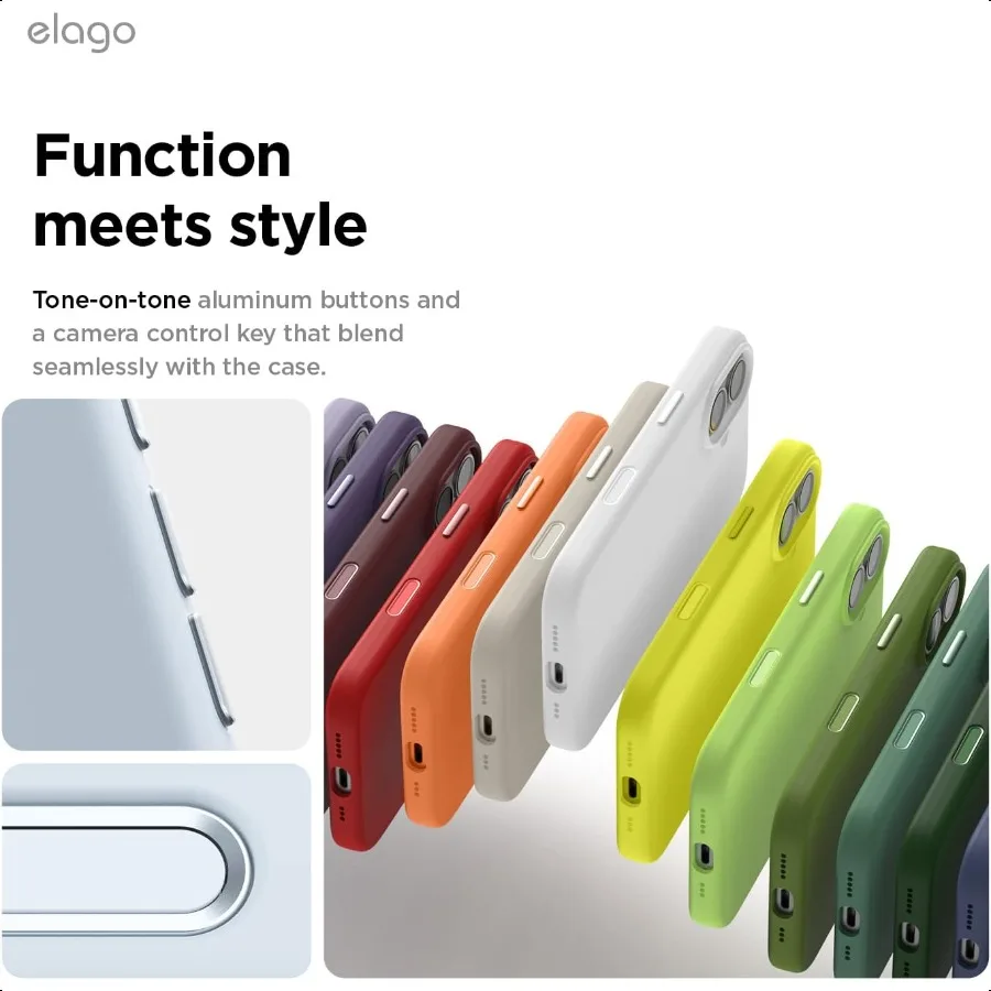 جراب iPhone 17 مصنوع من السيليكون المغناطيسي الفاخر متوافق مع غطاء حماية من مادة السيليكون السائلة MagSafe المقاوم للصدمات #4