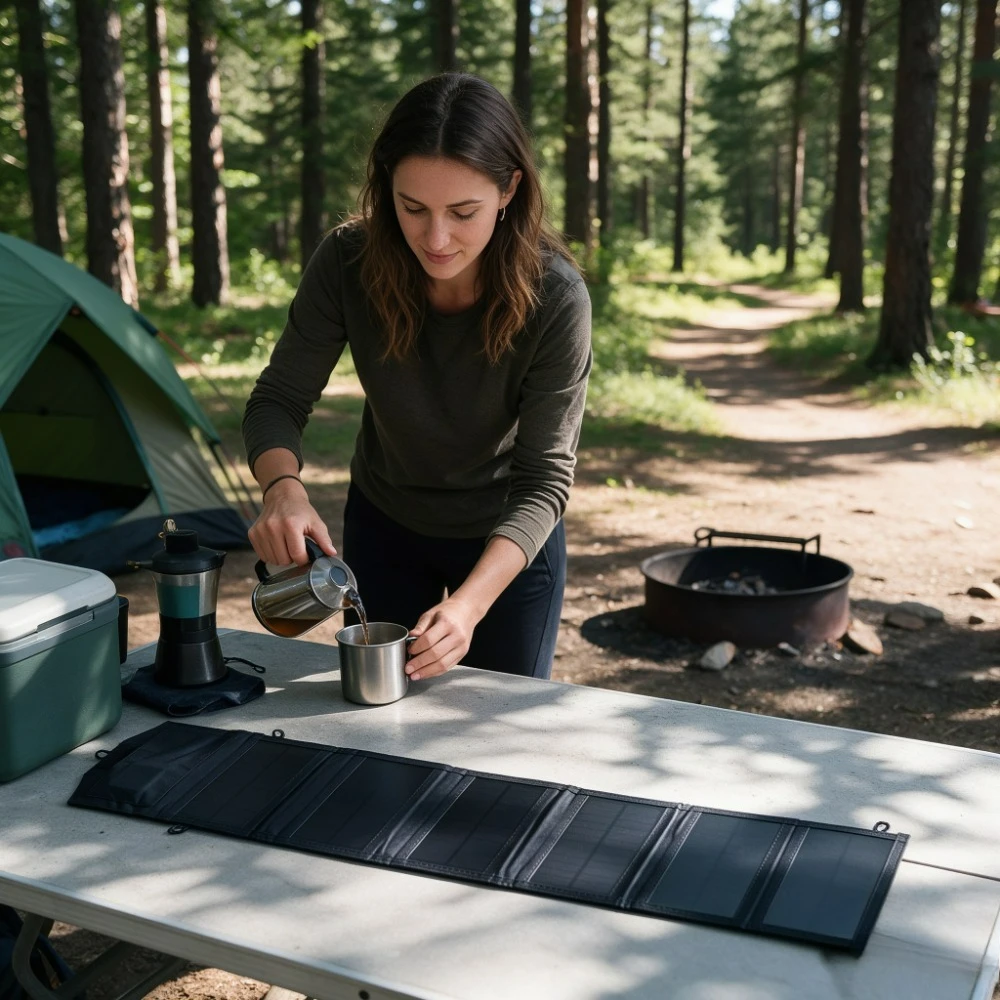 Waterproof Portable Solar Panel Charger 25W Foldable Dual USB Solar Power Bank Outdoor Camping Hiking Fishing Climbing