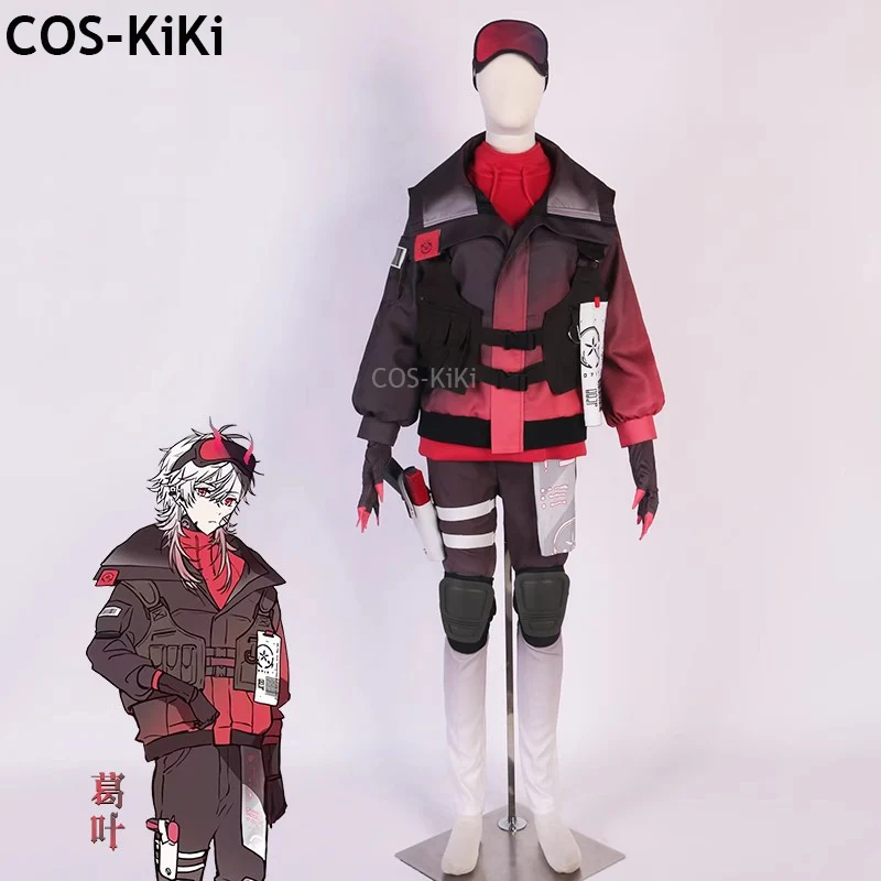 COS-KiKi Vtuber Nijisanji Kuzuha Game Suit Handsome Uniform Cosplay Costume Halloween Carnival Party Role Play Outfit S-XXL