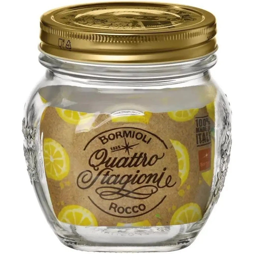 

Stagioni Small Glass Canning Jar with Lid, 17 oz., Set o 12