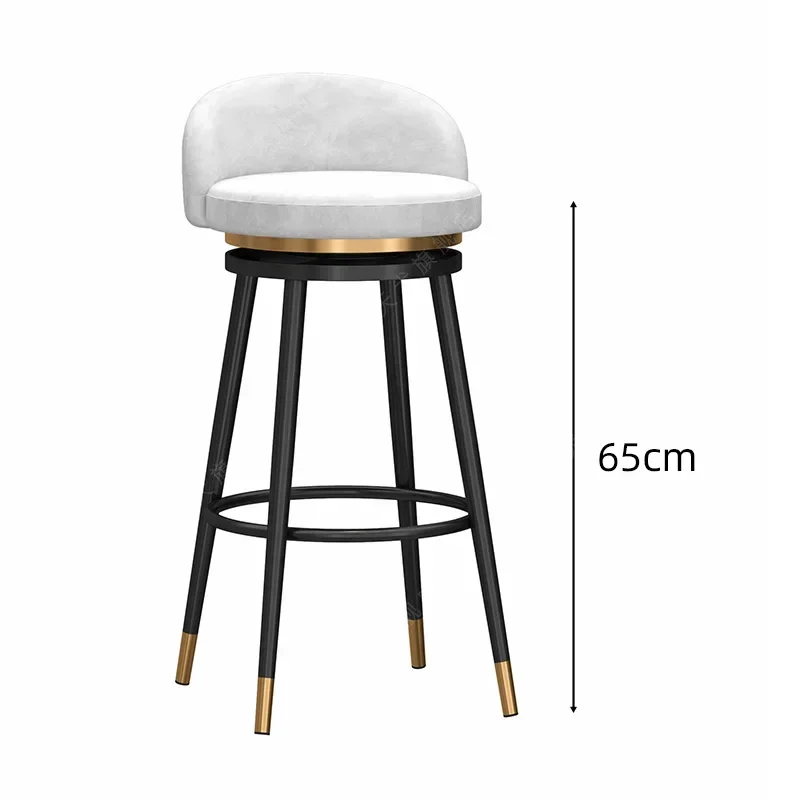 Rückenlehne Entspannende Schlafzimmer Bar Stuhl Weiche Ergonomische Luxus Zähler Küche Hohe Stühle Party Nordic Tabourets De Bar Möbel