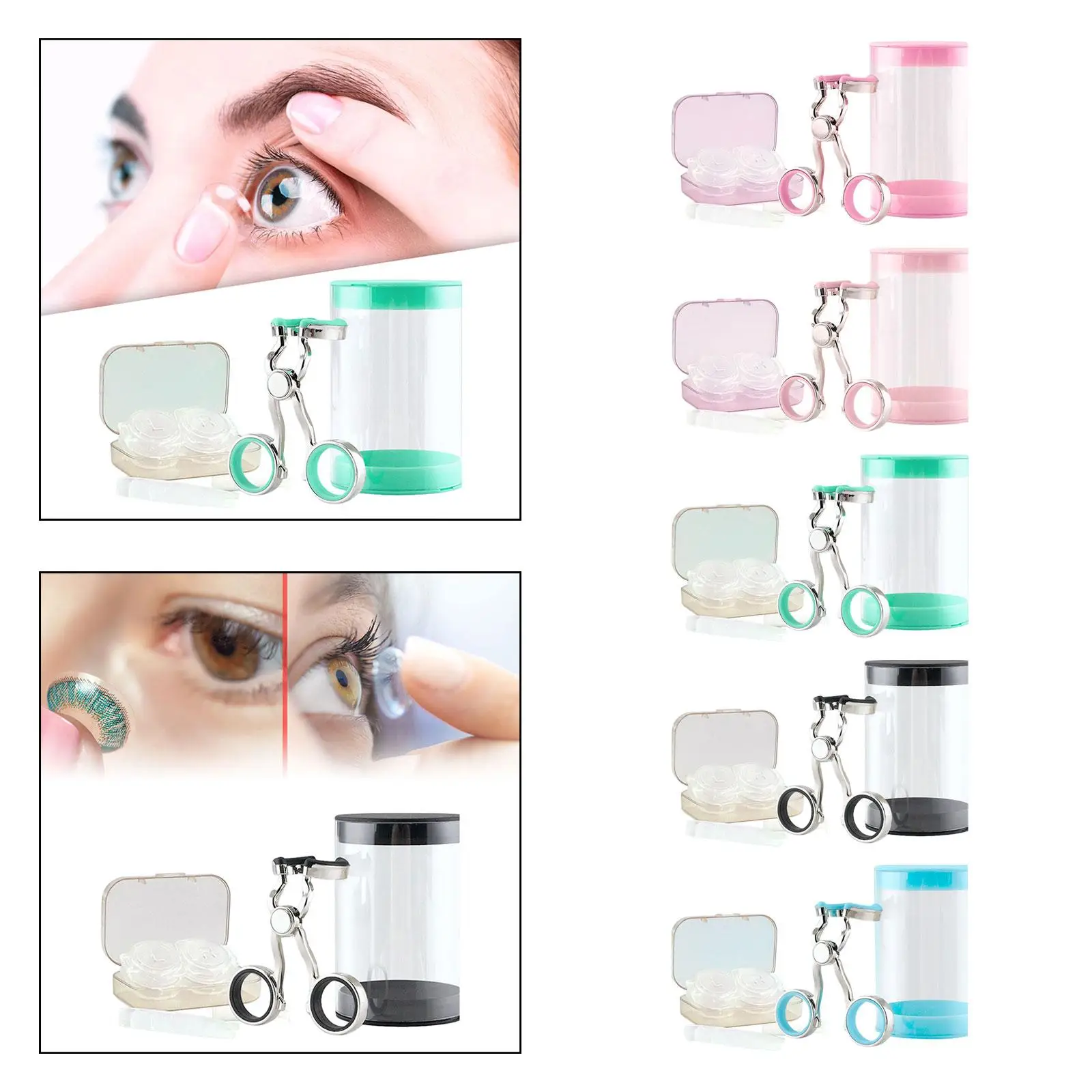 

Contact Lens wearing Aids Outdoor Activity Travel Size with Contact Lens Case