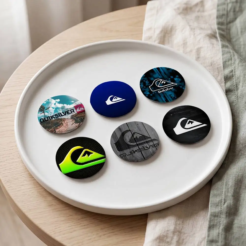 Insignias con Logotipo Q-QuiksilverS de 25, 32, 44, 58 y 75 mm, Pin Redondo para Cosplay, Decoración de Bolsos, Regalos para Fans, Coleccionistas y Amigos, Broche, Souvenir