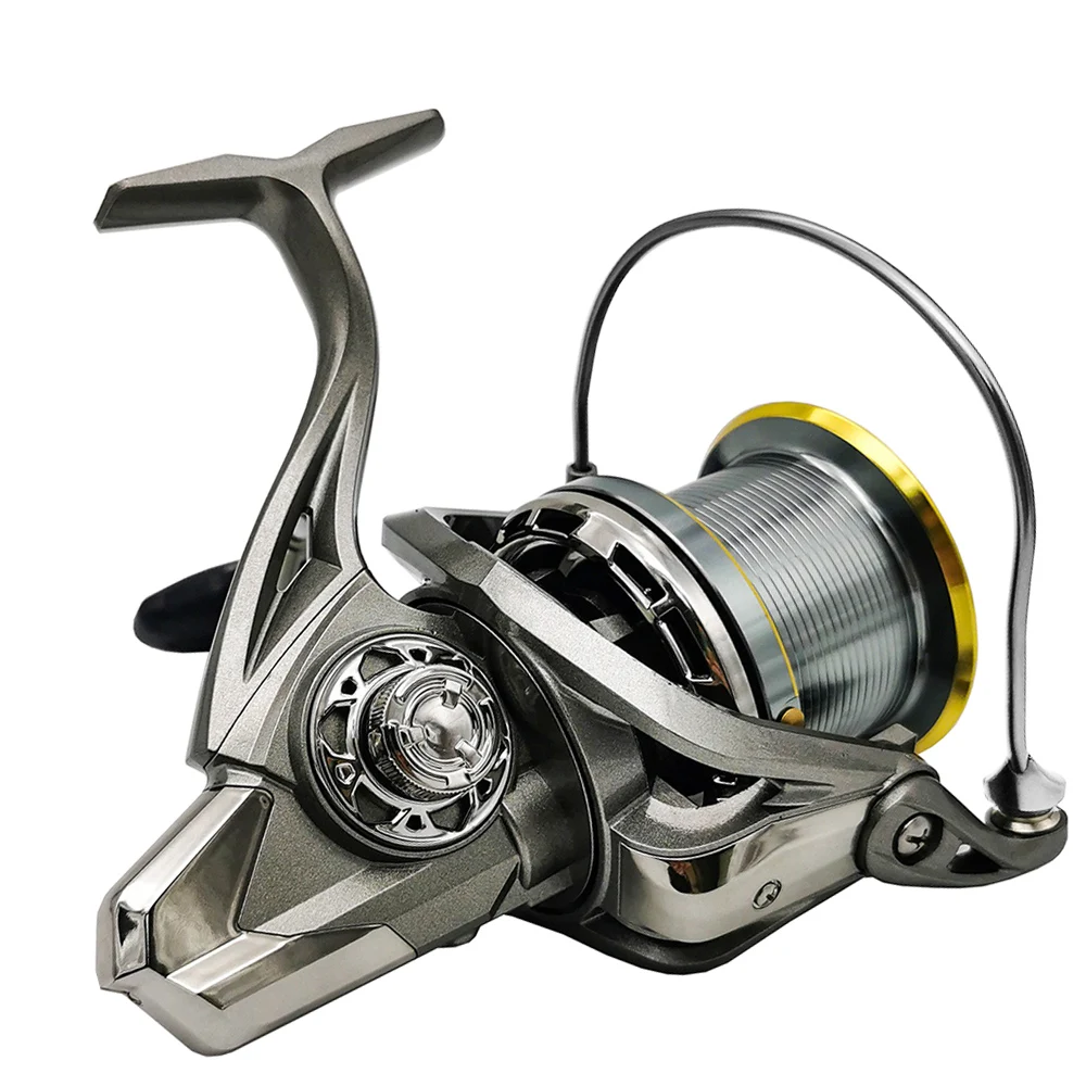 Ultra Smooth Metal Spool Long Casting Saltwater Jigging Fishing Reel Drag 20kg 8000-14000 Series High Speed 4.8:1 for All Waters