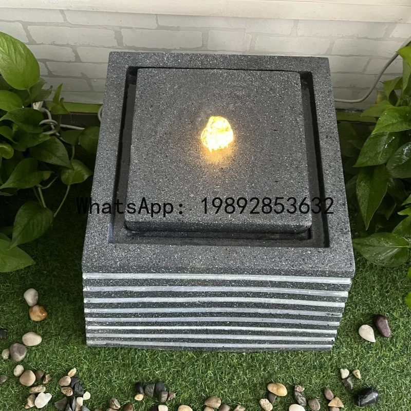 LYY Outdoor Creative Flowing Water Ornament Garden Water Feature Indoor Decoration