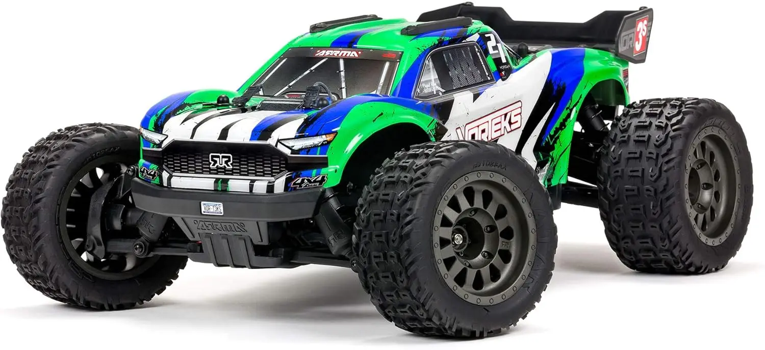 Truck 1/10  4X4 3S BLX Stadium Truck   (Batteries and Charger Not Included), Green, ARA4305V3T3