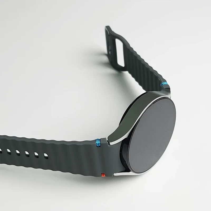 2 pçs banda de silicone para samsung galaxy watch 6 7 5 4 44mm 40mm/fe/pro/clássico pulseira original correa galaxy watch 7 pulseira esportiva