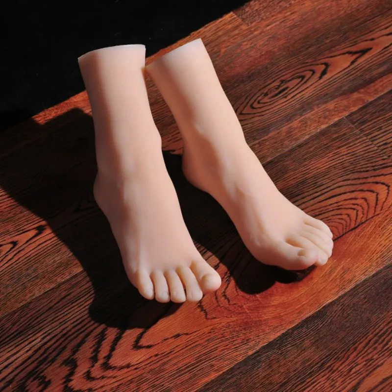 

Female Mannequin Feet Fetish Simulation Silicone Foot Model Nail Art Practice Manicure Photograph Shoes Sock Display 3606