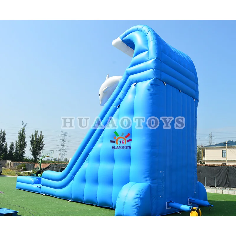 Commercial Grade 7m High Inflatable Water Slide with Pool for Sale