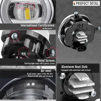 2個30W汽車LED透鏡霧燈組件,8000流明,12V,適用於馬自達2 Demio 2007-2017款 10 最佳銷售 馬自達Demio霧燈 - №1