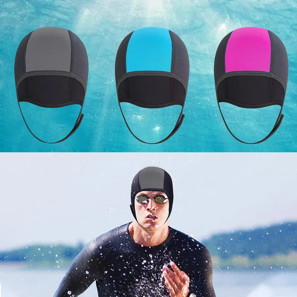 Diving Hood 3MM Neoprene Professional Non-slip Winter Cold-proof Hat Wetsuit Hood Swim Cap Suit Surf Scuba Cap Head Cover Genera