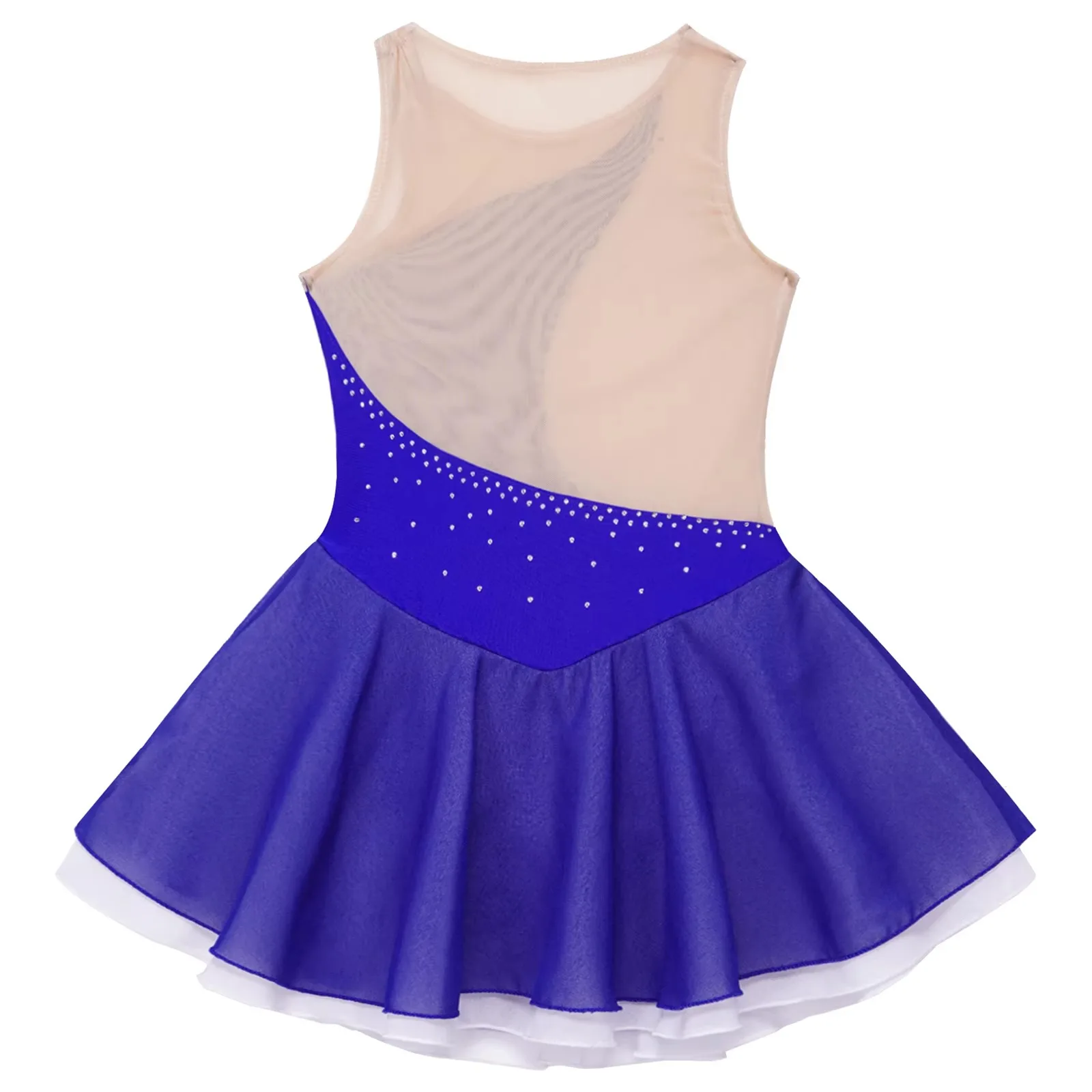 Traje de baño de gimnasia para niñas, leotardo de Ballet brillante, tutú de bailarina, vestido de baile, patinaje sobre hielo, ropa de Ballet