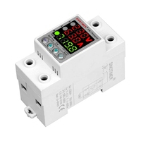 SINOTIMER 220V Adjust Voltage Relay Over Under Voltage Protector Over Current Limit Wattm KWH Energy Meter Power Comsumption