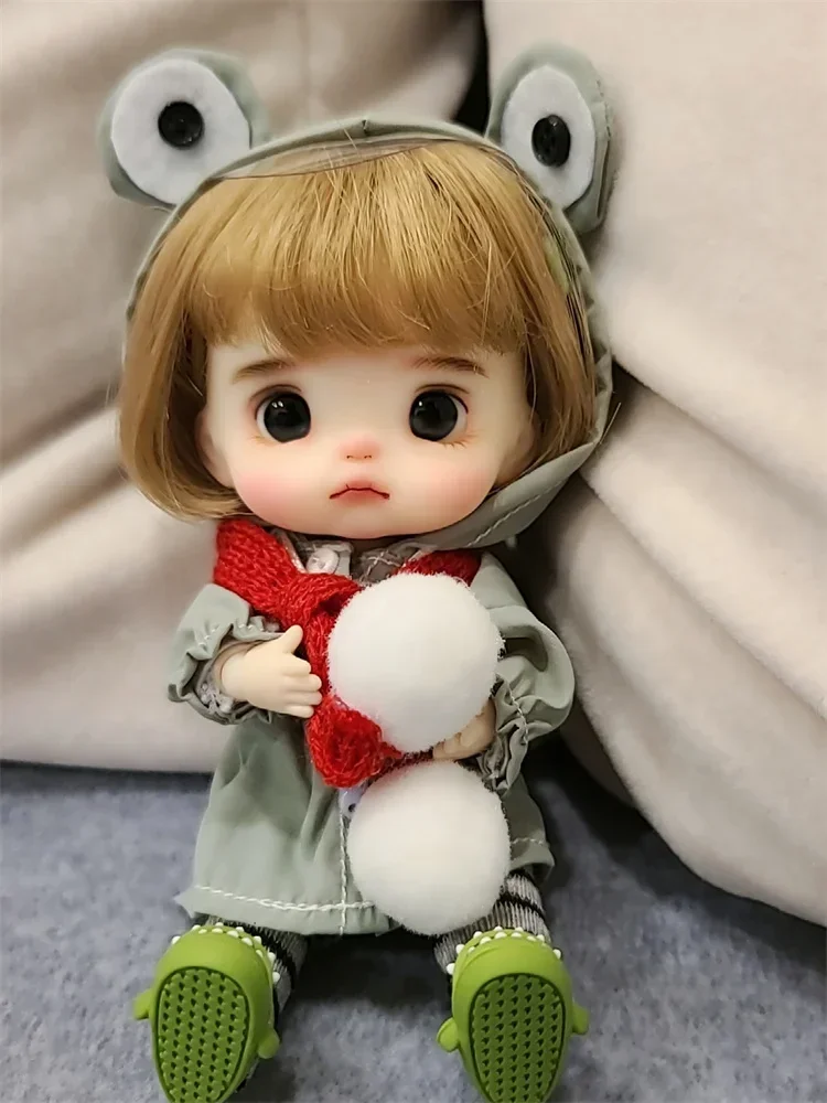 

Ob11 Doll In-Stock Original Movable Eyes Doll Head Bjd Trendy Toy Gift Complete Doll Set 1/12 Scale Girl Action Cute Toy Gift ﻿