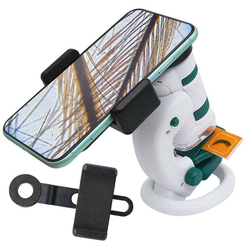 ポータブルLED電子顕微鏡セット,取り外し可能なスタンド付き,子供用,顕微鏡,おもちゃ,自然な探索のためのギフト