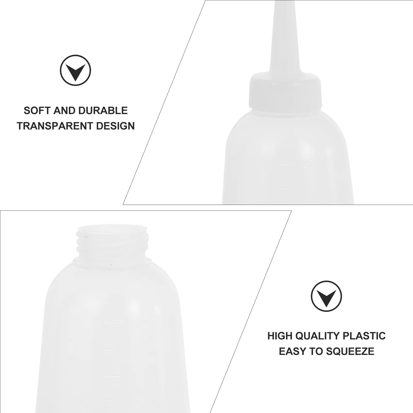 10Pcs Sewing Machine Oil Bottle Plastic Squeeze Bottle for Craft Glue Alcohol Ink Sand Painting DIY Projects Refillable