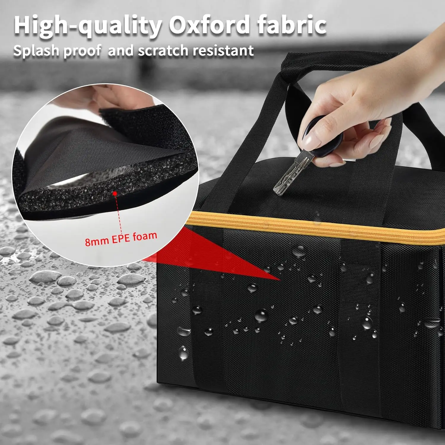 (SOLO CASO)Borsa compatibile con levigatrice a nastro DEWALT 20V MAX* (DCW220B), anche per Skil 7510-01 120 Volt/per WEN 6321 con filo da 7 A,