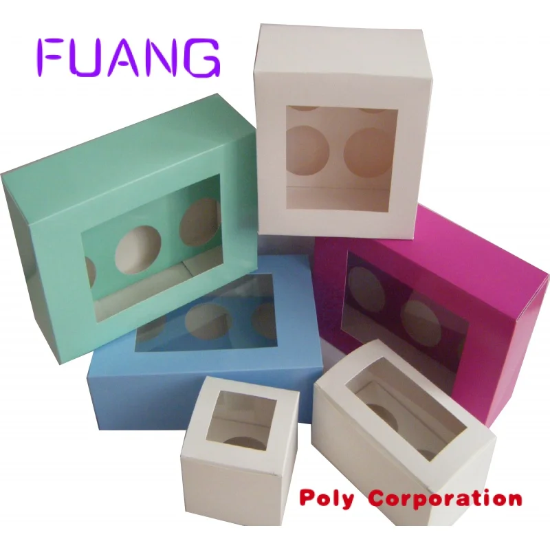 Custom  Customized Paper Cupcake Boxes (1 to 24 cups),cupcake packaging boxes bakery cake boxes