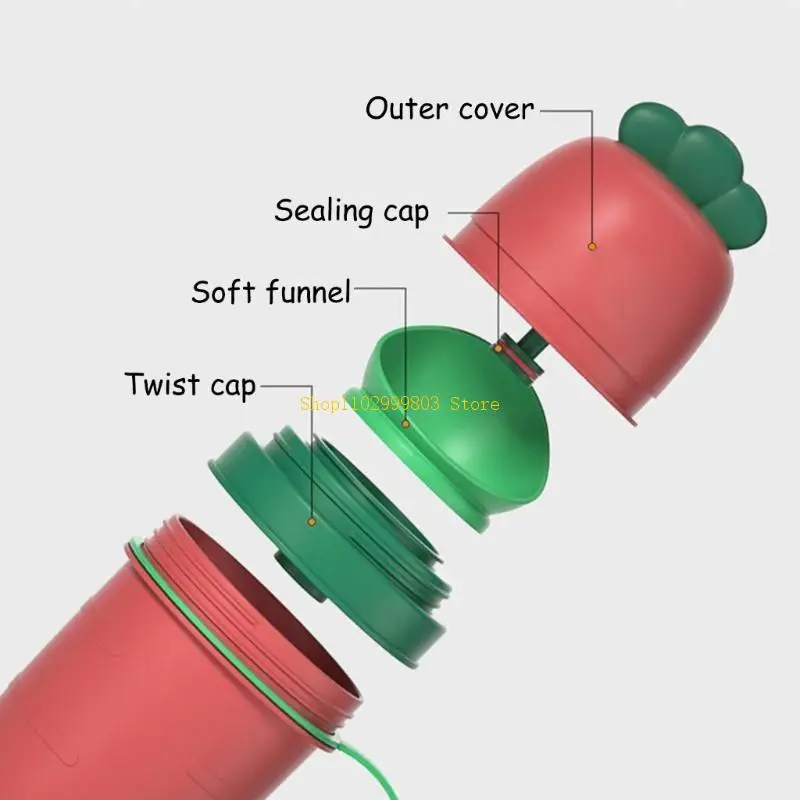 旅行に優しい幼児用小便器 大容量 トイレトレーニングトイレ 柔らかい漏斗付き 持ち運びが簡単 男の子と女の子向け J0MF
