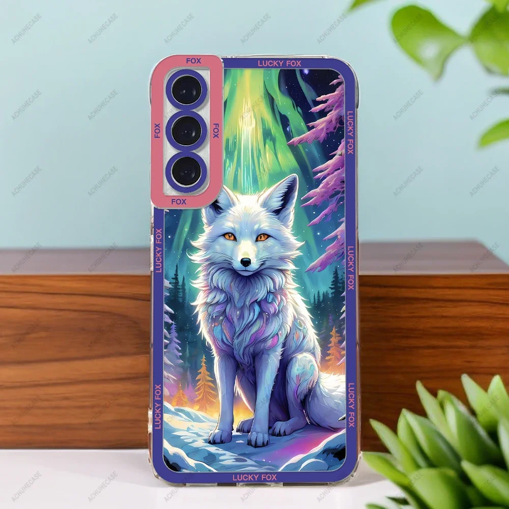 Fox Phone Case For Samsung Galaxy S20 FE S21 S22 Plus S23 S24 Ultra Silicone Soft Cover