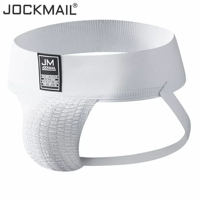 JOCKMAIL-suspensorio atlético con bolsa de malla elástica para hombre, 3 \', ropa interior