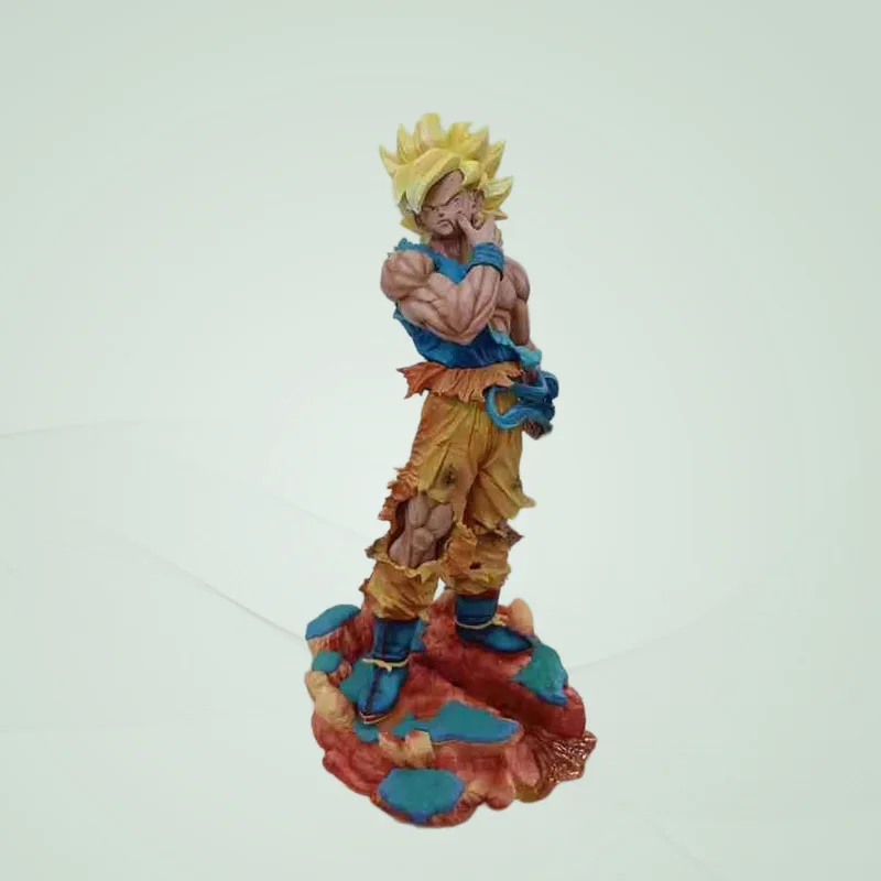 

Фигурка Dragon Ball Super Saiyan Goku GK из ПВХ с изменяемым лицом, настольное украшение, коллекционная модель для фанатов аниме, декор для дома и офиса