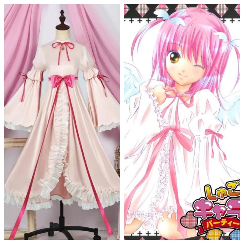 

Anime Shugo Chara Hinamori Amu Cosplay Costume Women Sweet Dress Hallowmas Comic-con Party Suit Role Play Clothing 2025 New