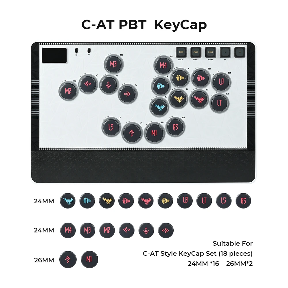 hitbox Custom C.O.M.B.O. BUTTON 24mm 16個 C.O.M.B.O. Button – Hit Box Arcade