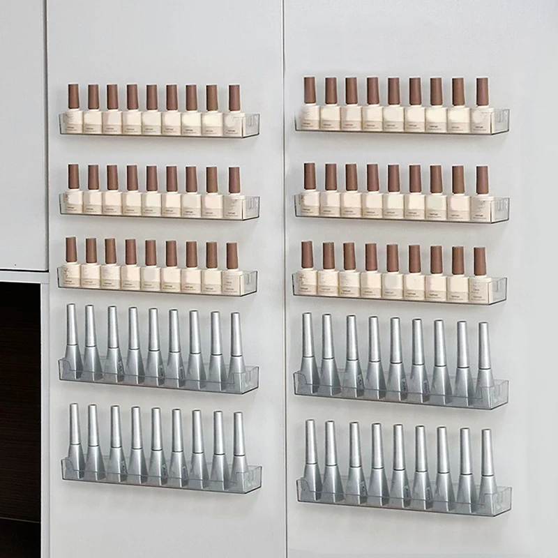 1pc Clear Multifunction Holder Jewelry Organizer Stand Acrylic Nail Polish Display Shelf Box Makeup Liquid Bottle Storge Box