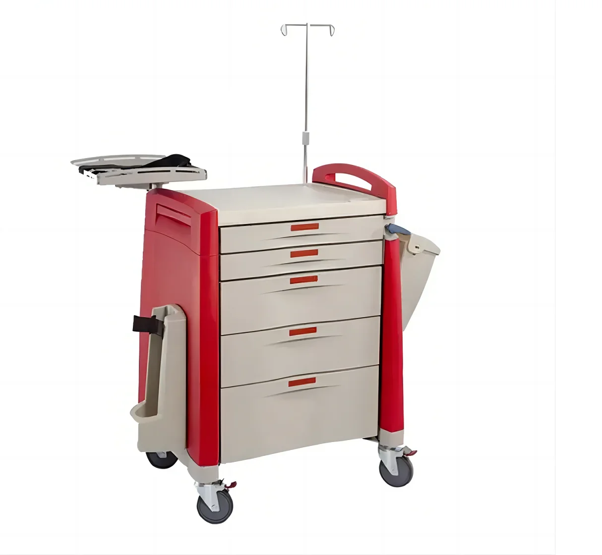 Carrello medico di emergenza in ABS per mobili ospedalieri per carrello per medicinali ospedalieri