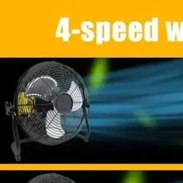 14 Inch Brushless Cordless Floor Fan 4 Speeds Adjustable Angle Metal Air Circulator For For Bosch For Battery