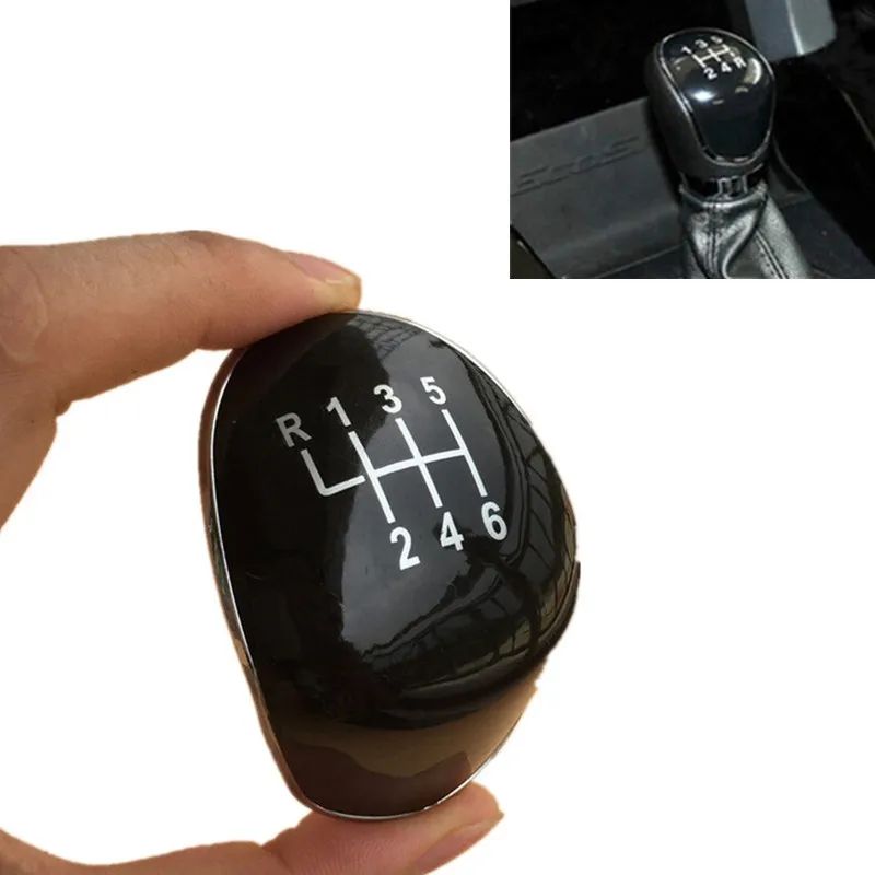 5/6 Speed Gear Shift Knob Emblem Badge Lever Shifter Cap Cover For Ford Focus MK2 Galaxy MK3 Fiesta MK7 C-MAX B-MAX S-MAX Kuga