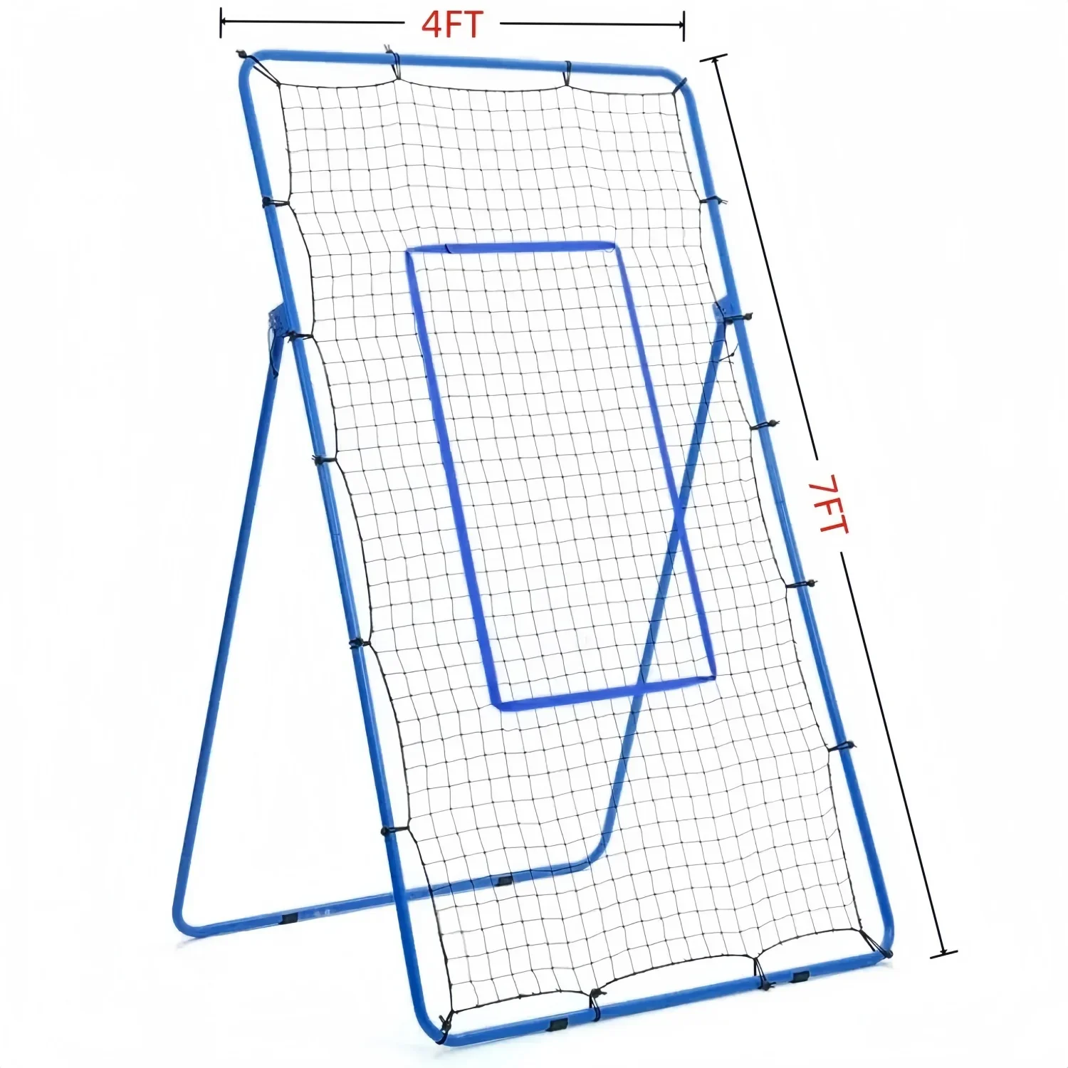 

Hot Sale New 7*4 Feet Adjustable Hockey Rebound Net Hockey Practice Net Metal Hitting Net Youth Training