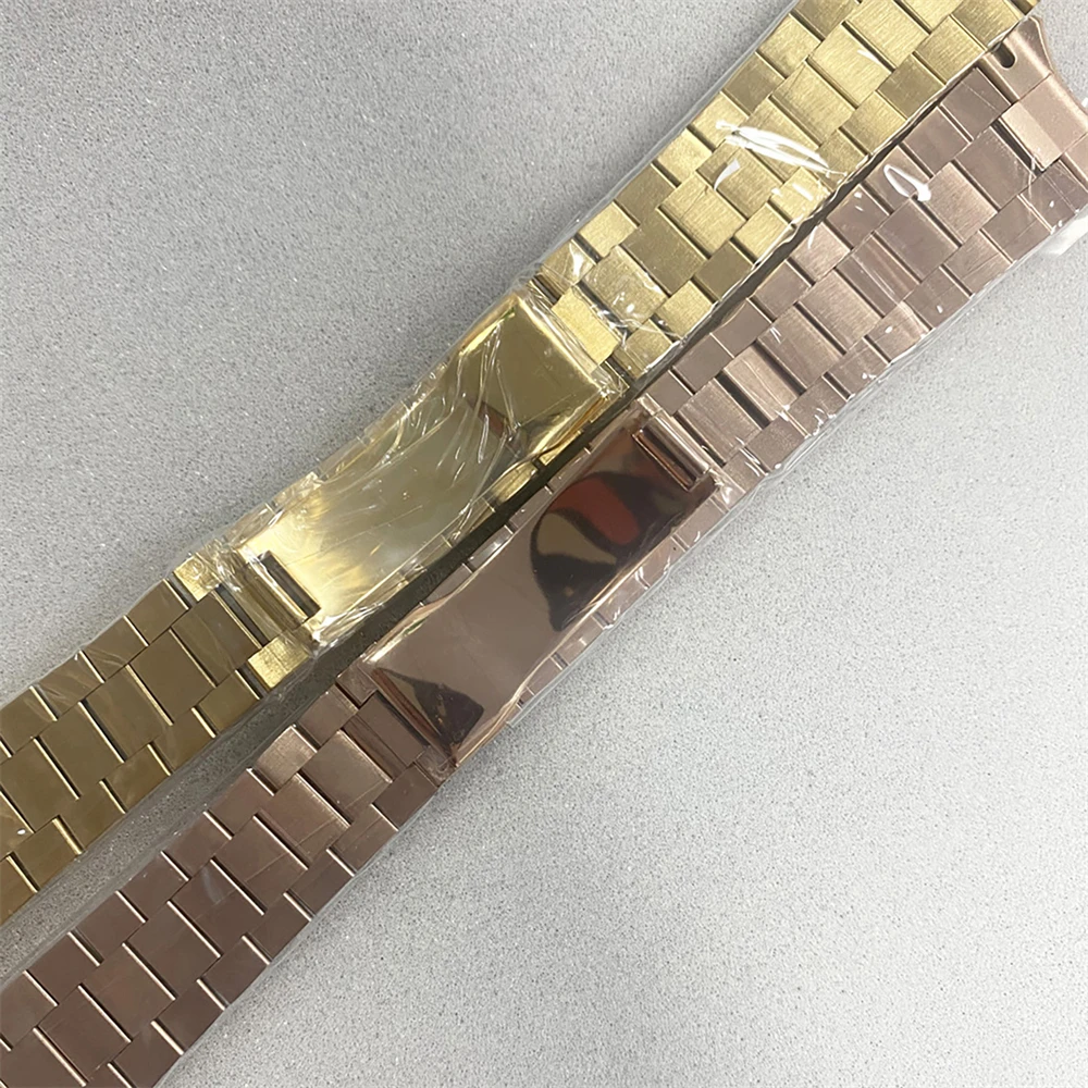 สายนาฬิกาสายแท่งสแตนเลสสตีล20มม. สายรัดข้อมือสปอร์ตของผู้ชาย