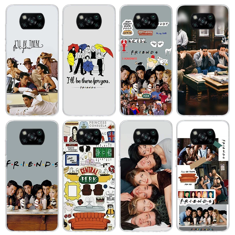 Friends Tv Show Funny Family Phone Case For Xiaomi Poco X6 X5 X4 X3 Nfc F6 F5 Pro F4 Gt M5S M4 M3 F3 F2 F1 Silicone Shell Print 