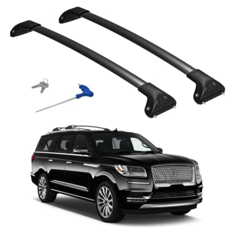 

300lbs Car Roof Rack Cross Bars Compatible with Expedition Max 20182025 Lincoln Navigator 20182024 Aluminum Roof Rails Crossba