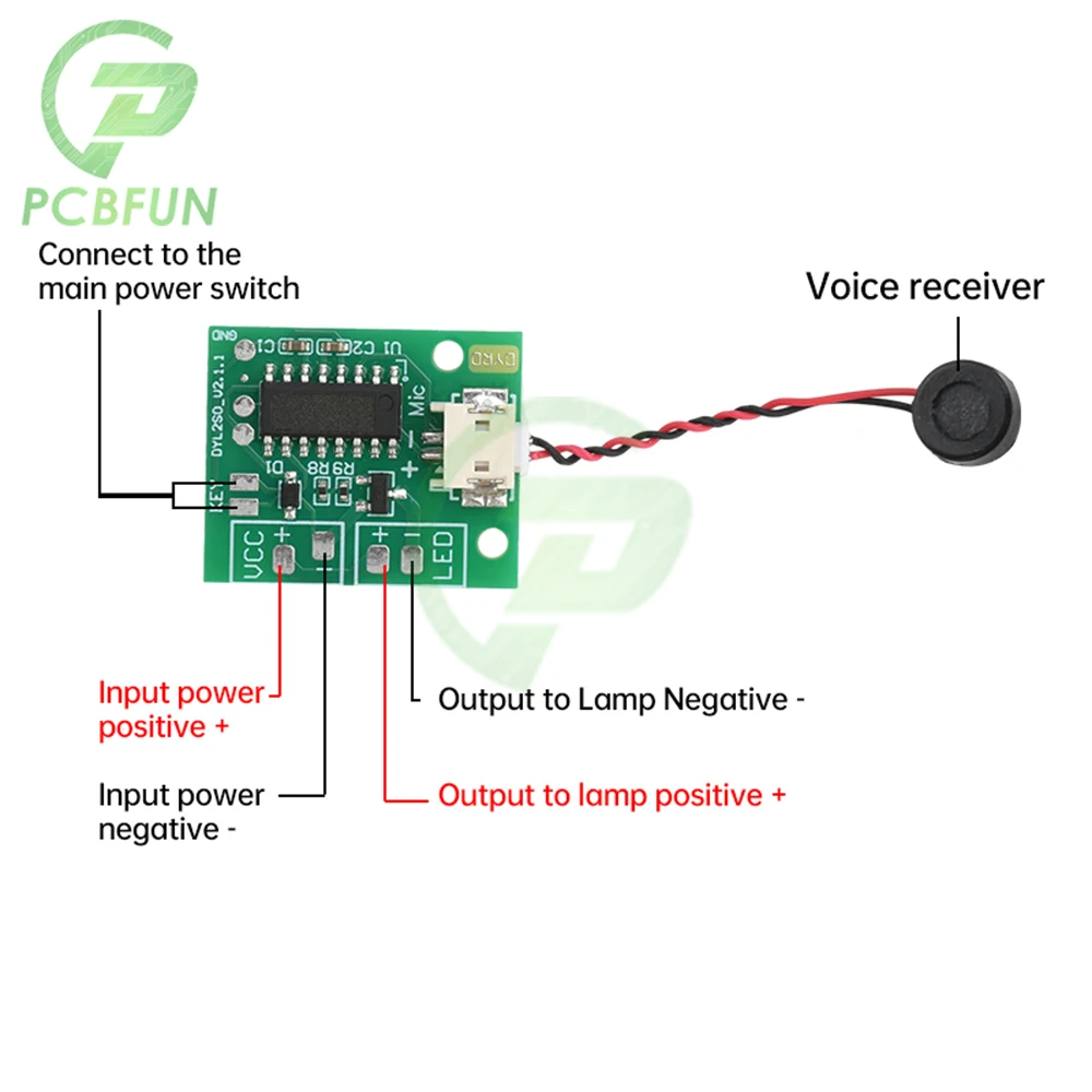 DC 3V~5V Offline Voice Switch Control Board Night Light Voice Control Circuit Driver Board Voice Control Delay Switch