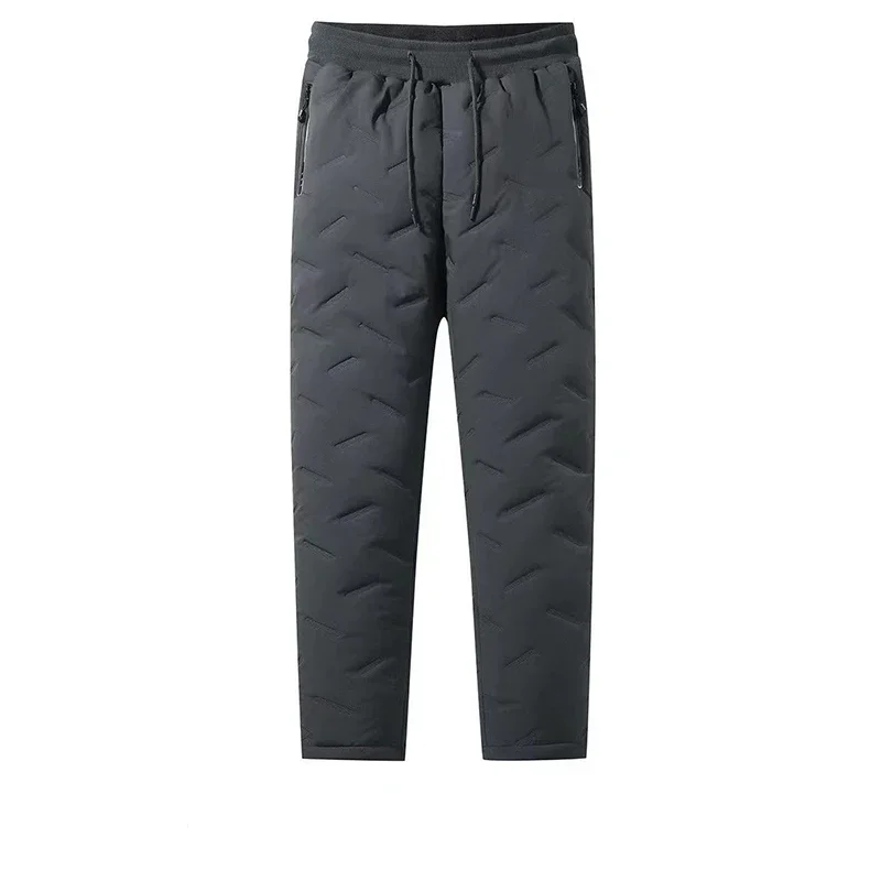 Calça masculina quente de inverno, calça extra grossa, impermeável e resistente ao frio, externamente, vestindo, novo, 2023