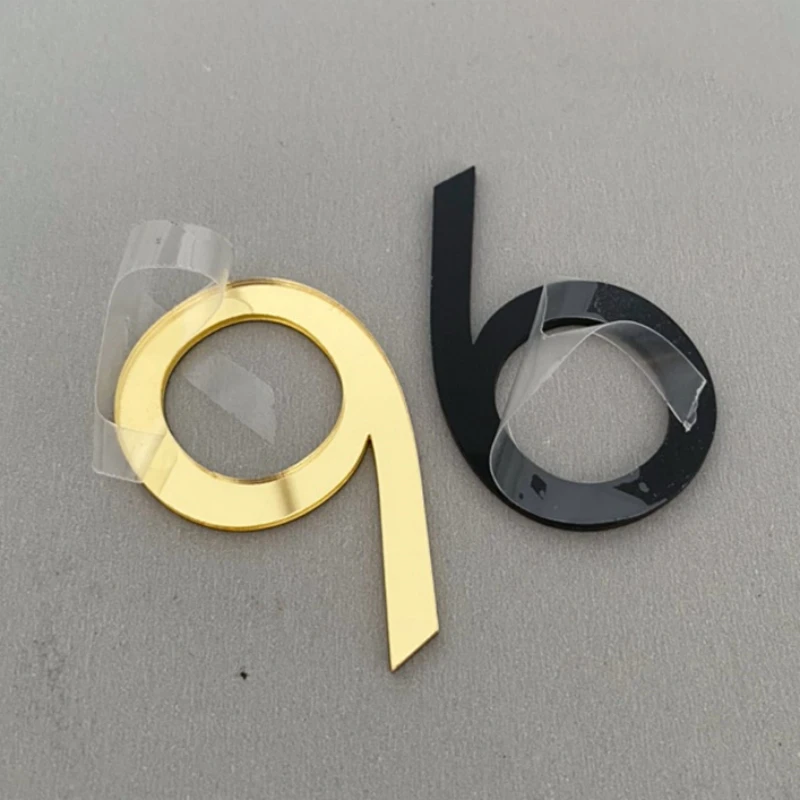 1pcs Self-adhesive Home Sticker 0 To 9 Number Tag For Hotel Sticker Address Door Label Door Plaque House Drawer Sign Gate Digits