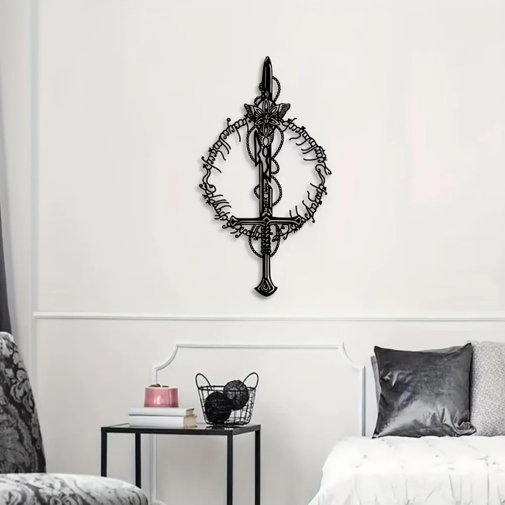 Magic Kingdom Metal Wall Art - Mystical Ring King Theme, Iron Art for Home & Office, Perfect Gift for Him or Housewarming