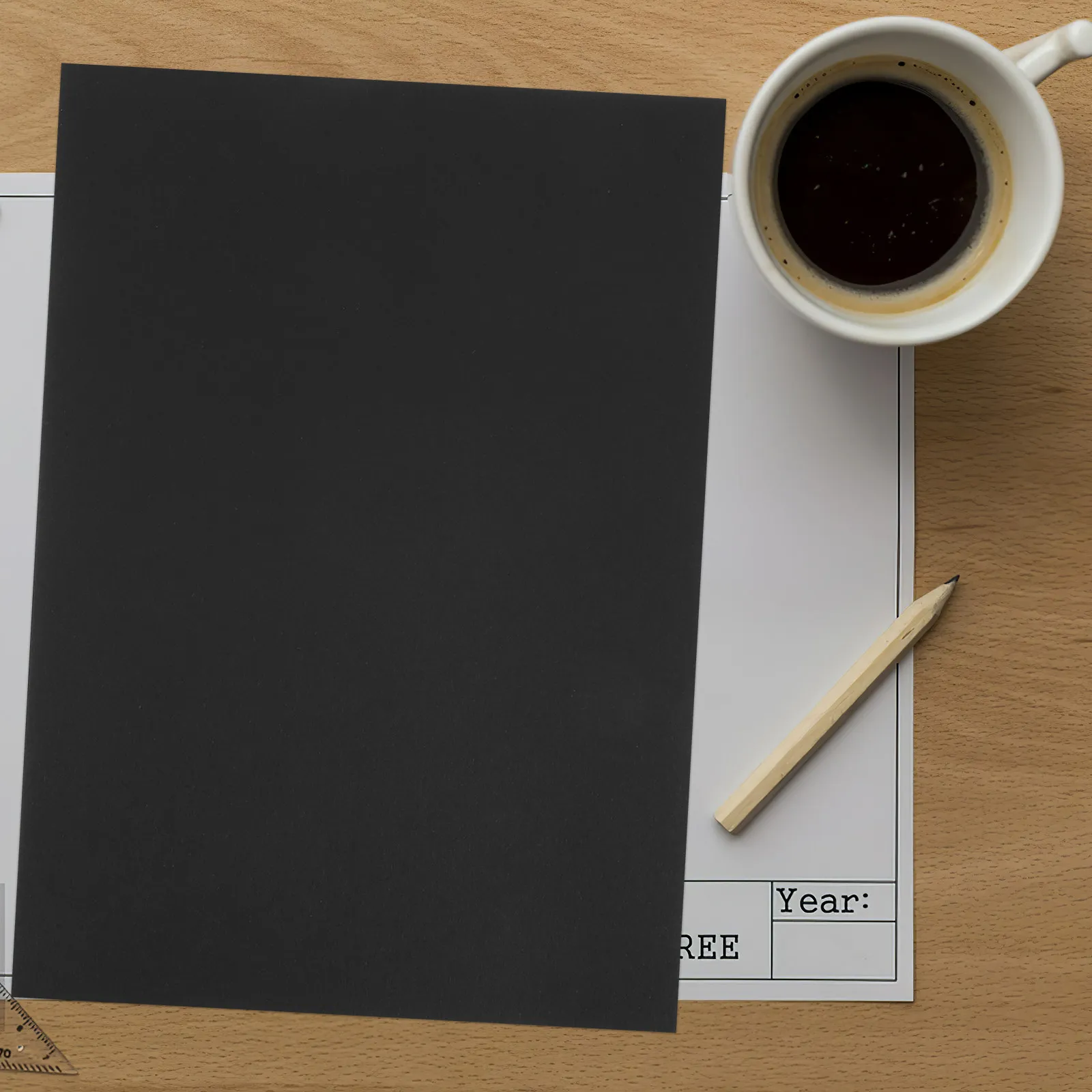 

50 Sheets Black Card Thick 180Gsm for Card Making Business Cards Wedding Invitations Crafts and Scrapbook Supplies