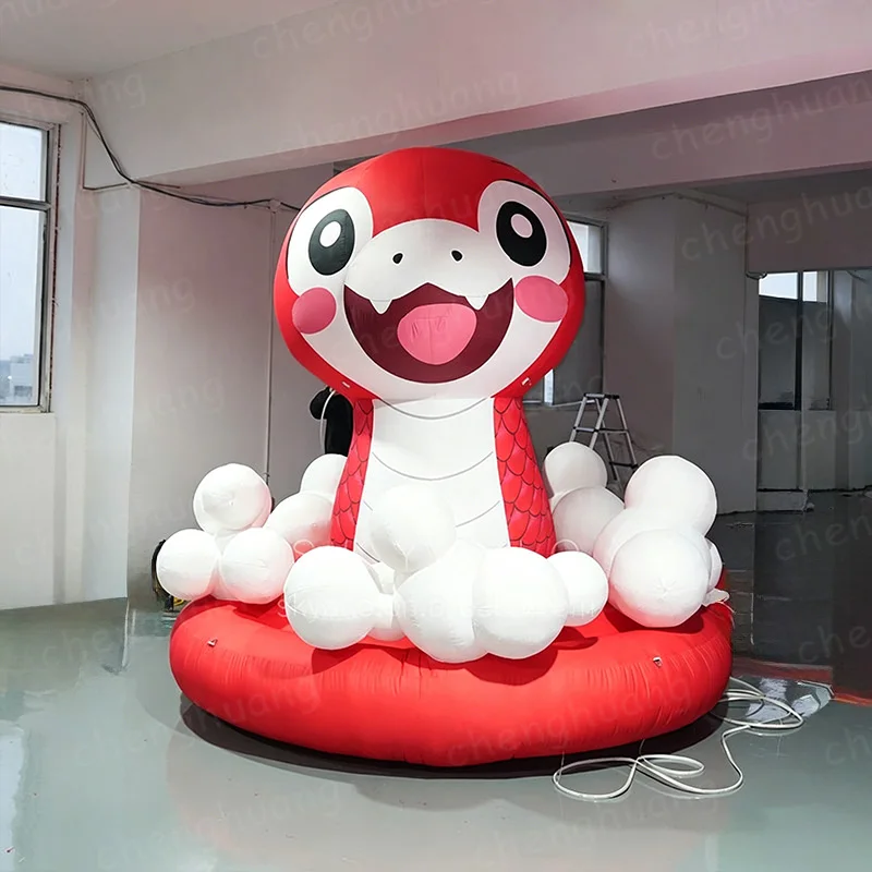 

Inflatable cartoon snake, inflatable model, advertising decoration, festival display, inflatable New Year decorations