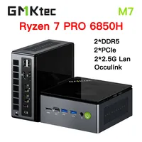 GMKtec M7 Ryzen 7 Pro 6850H MINI PC WIFI6 BT5.2 Windows 11 Pro DDR5 32GB 1TB NVME SSD 2*2.5G Lan Desktop MINI PC Gaming Computer