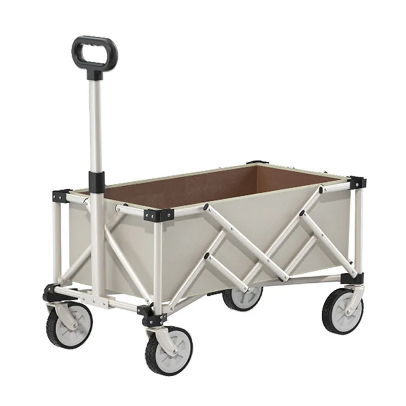 

150L 150kg Capacity Folding Wagon Cart, Mini Portable for Camping, Shopping, Picnics, Heavy Duty Hand Trolley, OEM Support