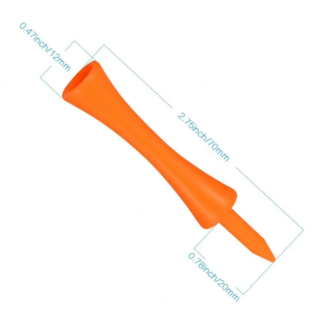

Helpful Orange Plastic Golf Tees 70mm Orange Sporting Devices for Outdoor