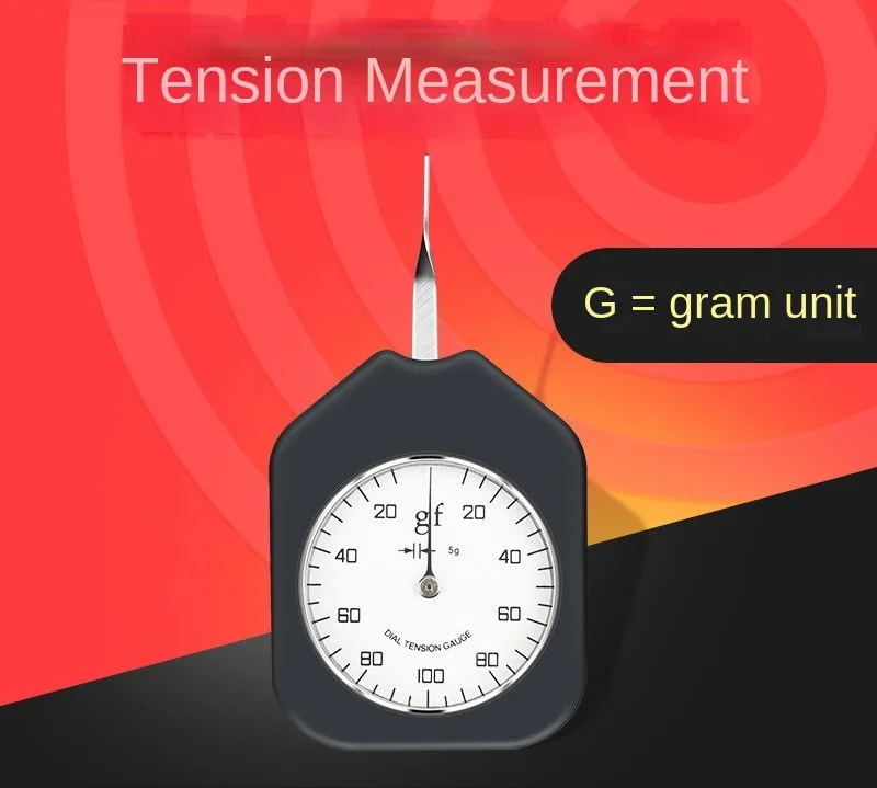 

Pointer type tension meter, tension and compression force , gram meter, tension, single and double needle