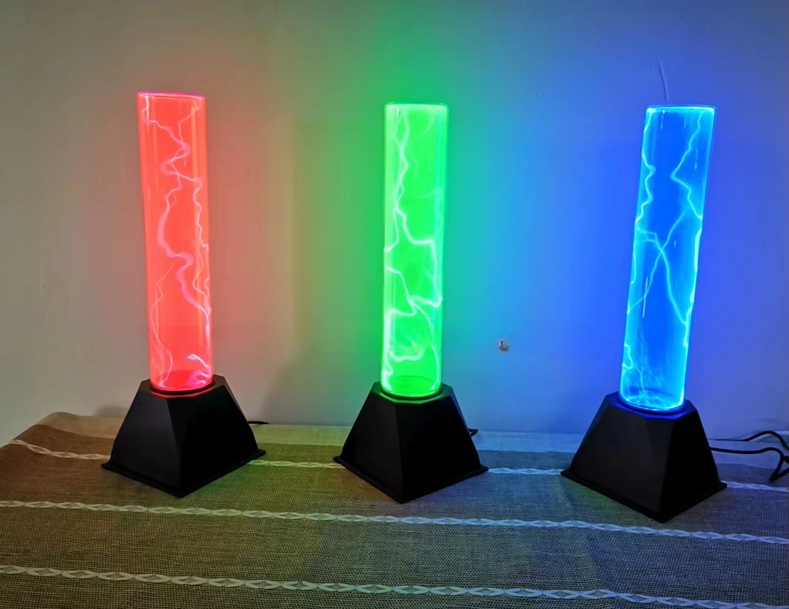 12 Inch Red Plasma Tube Light Touch Magic Plasma Ball Home Party Decor Lamp