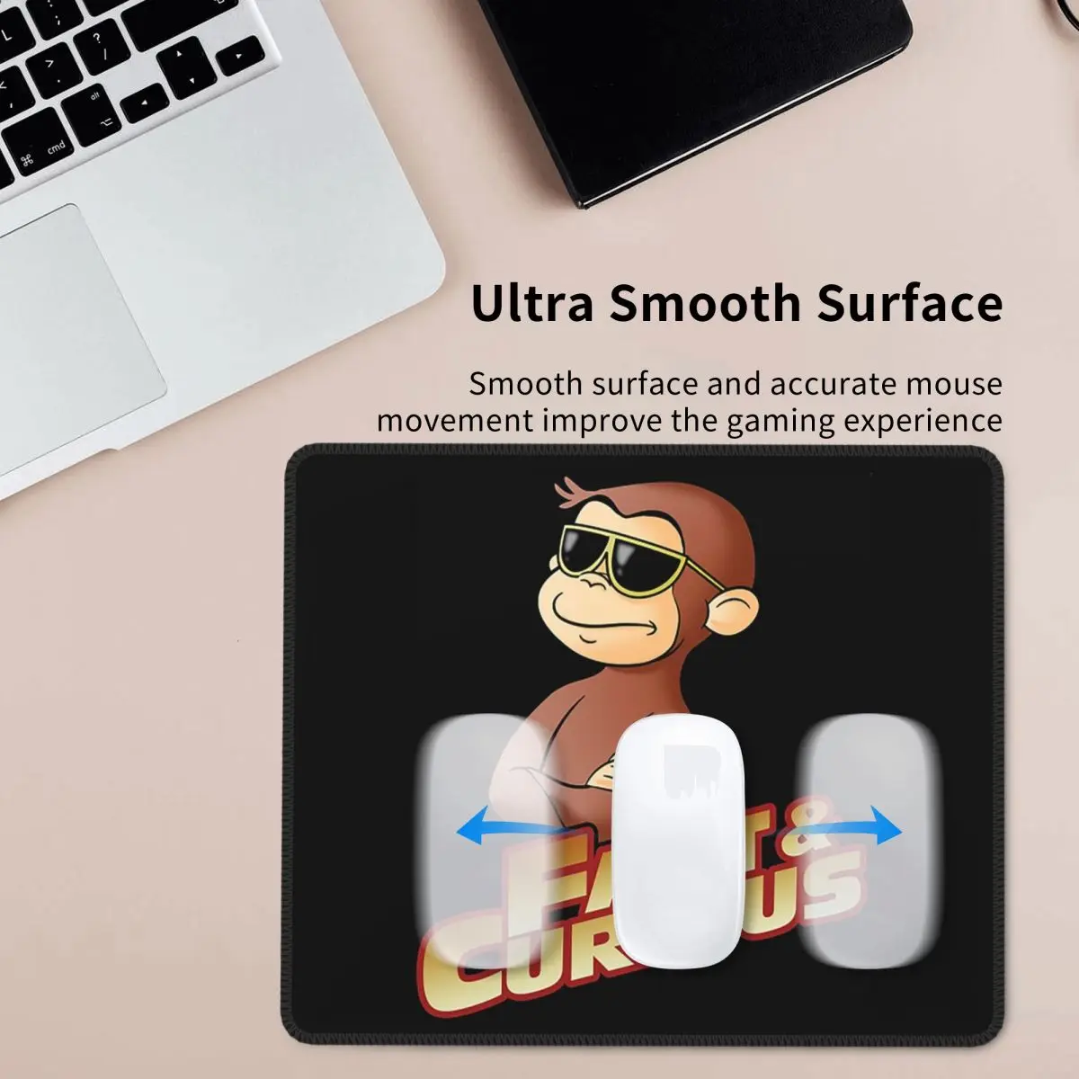 

Curious George FAST AND CURIOUS V2 Коврик для мыши Компьютерная клавиатура Коврик для мыши Геймер ПК Ноутбук Настольный коврик Офисные аксессуары Настольные коврики